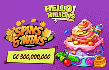 Hello Millions spins and wins