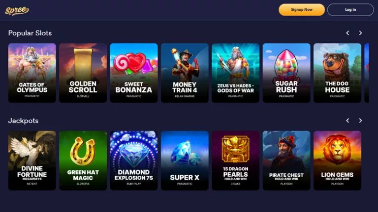 Spree Slot Games