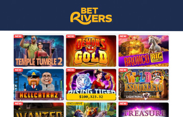 Wide selection of slot games at BetRivers.net