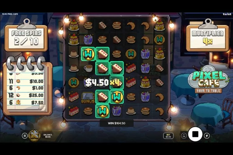 Pixel Cafe slot game