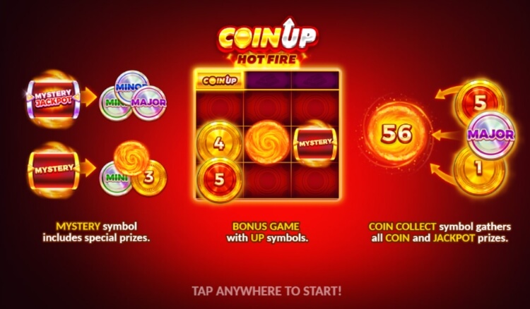 Coin Up Hot Fire 3x3 - 3 Oaks Gaming