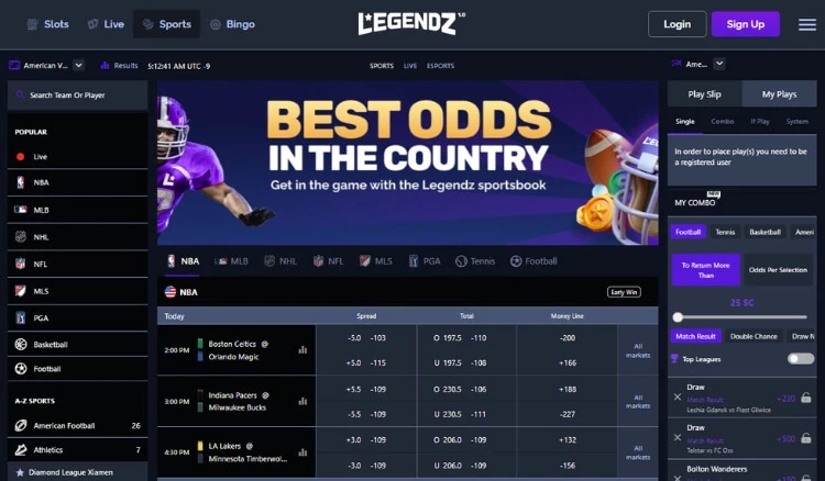 Legendz social betting
