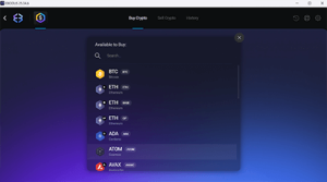 choose the cryptocurrency you want to purchase