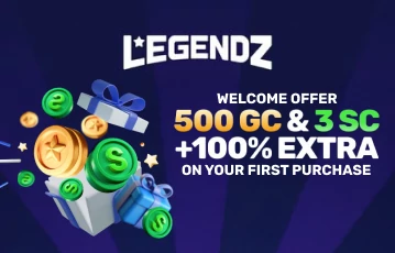 Legendz welcome bonus